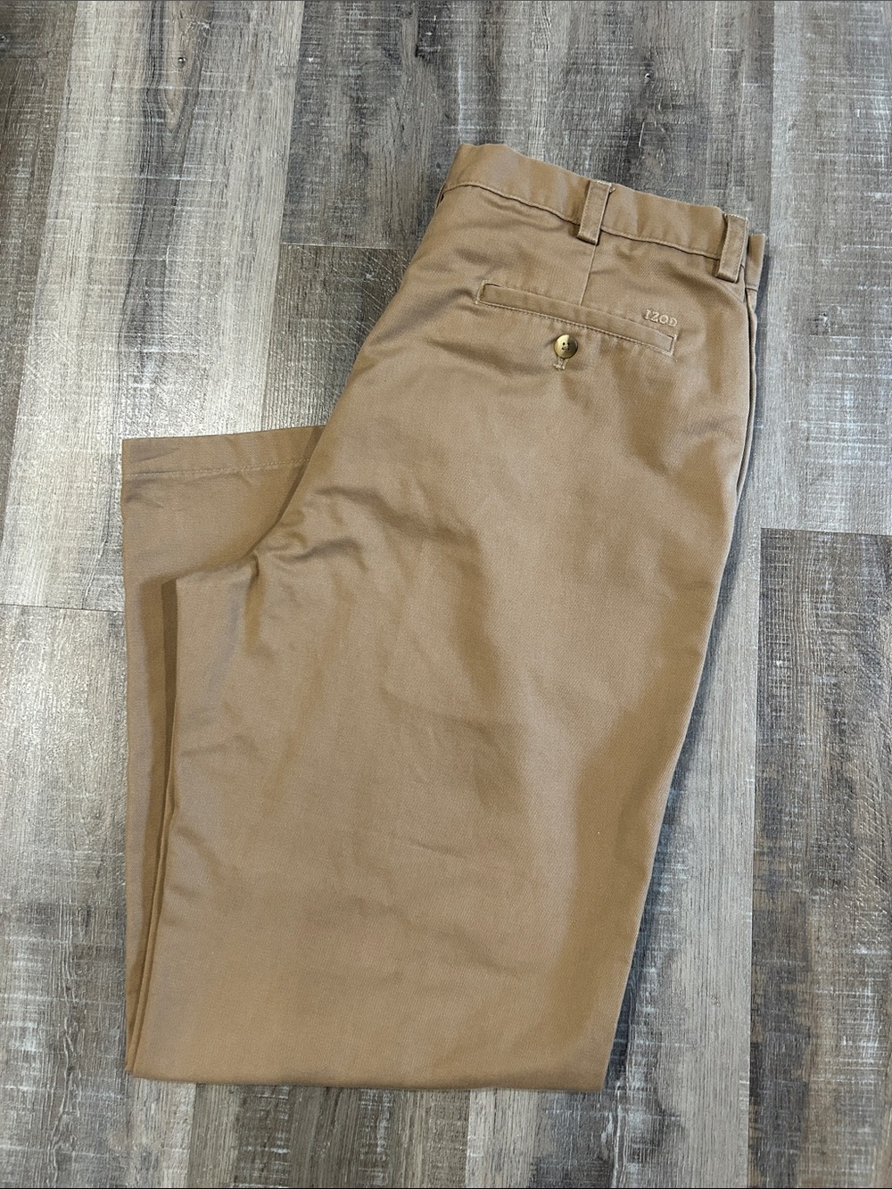 IZOD American Chino Flat Front Khaki Pants 36x30